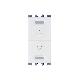 Trasmettitore radio alimentato per centralizzazione tapparella, sistema Radio Power, su pulsante doppio SALITA/DISCESA serie NEA Simon-Urmet - URMET DOMUS 5454816 product photo Photo 02 2XS