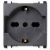 PRESA P40 2P+T 16A 250V UNIVERSALE ANTRACITE - URMET DOMUS 10310N/2 product photo Photo 01 2XS