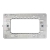 SUPPORTO RIBASSATO  4 MODULI CON VITI - URMET DOMUS 10704N product photo Photo 01 2XS