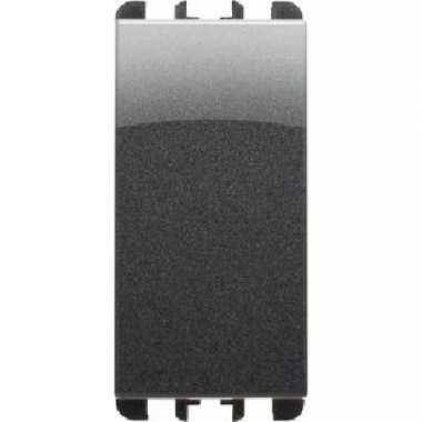 INTERRUTTORE 1P 10A 1M TST AC NEA ACCIAIO SCURO - URMET DOMUS 10101AC product photo Photo 01 3XL