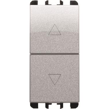 PULSANTI INTERBLOCCATI MORSETTI VITE 1 MODULO, 1P NO + 1O NO 10A NEA ALLUMINIO - URMET DOMUS 10139AL product photo Photo 02 3XL