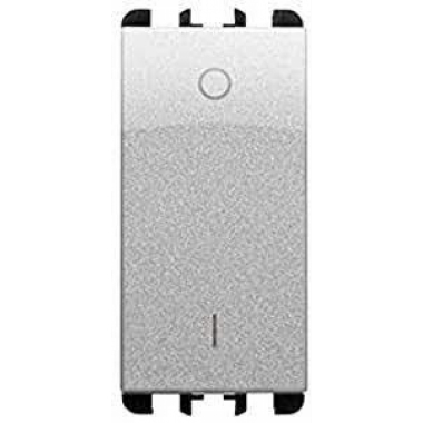 INTERRUTTORE 2 PULSANTI 16A 1M TST ALLUMINIO - URMET DOMUS 10162AL product photo Photo 01 3XL