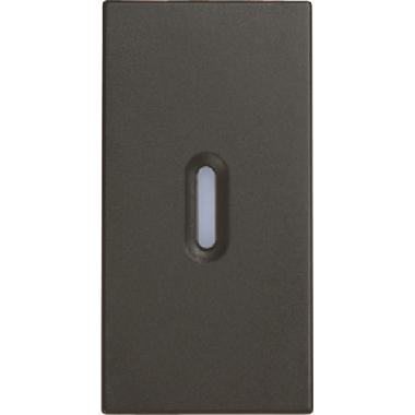 COPRITASTO DIFFUSORE TRASPARENTE 1 MODULO ANTRACITE - URMET DOMUS 10362 product photo Photo 01 3XL