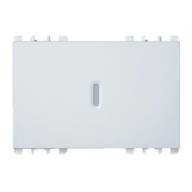 Copritasto illuminabile per interruttore 1P, deviatore 1P, pulsante 1P, 3 moduli, Nea, bianco - URMET DOMUS 10362/3.B product photo Photo 02 3XL