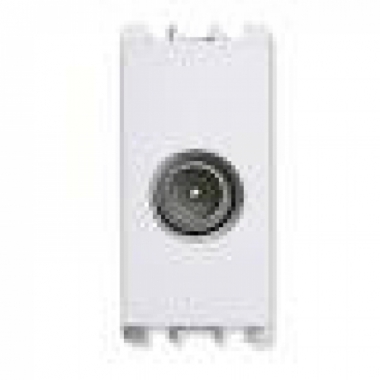PRESA TV-SAT DIRETTA IEC 169-2 MASCHIO 1 MODULO ATTENUAZIONE 0,5 DB NEA, BIANCO - URMET DOMUS 10401/B product photo Photo 01 3XL