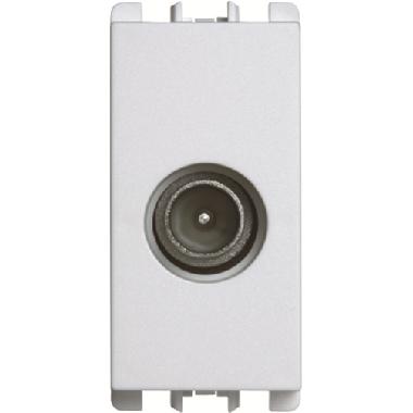 Presa TV passante maschio, 1 modulo, attenuazione 14 dB, Nea, bianco - URMET DOMUS 10414.B product photo Photo 01 3XL