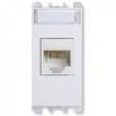 PRESA RJ45 CAT.5E UTP 1 MODULO (EIA T568A/B) NEA NO SCH. BIANCO - URMET DOMUS 10445E.B product photo Photo 01 3XL