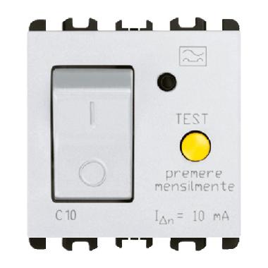 Interruttore MCCB+RCD, 2 moduli,1P+N 6A,Nea, bianco - URMET DOMUS 10512/6.B product photo Photo 01 3XL