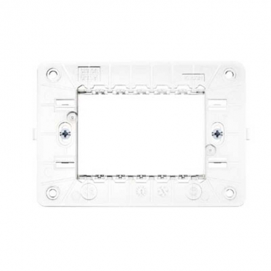 SUPPORTO RIBASSATO 3 MODULI CON VITI SERIE NEA - URMET DOMUS 10703N product photo Photo 01 3XL
