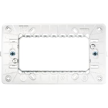 SUPPORTO RIBASSATO  4 MODULI CON VITI - URMET DOMUS 10704N product photo Photo 02 3XL