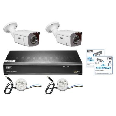 KIT AHD, HVR 8CH, telecamere Building&Retail ECO, ottica varifocal - URMET DOMUS 1097/818 product photo Photo 01 3XL