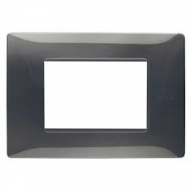 PLACCA FLEXA TECNOPOLIMERO ACCIAIO SCURO 3 MODULI - URMET DOMUS 11803.AC product photo Photo 01 3XL
