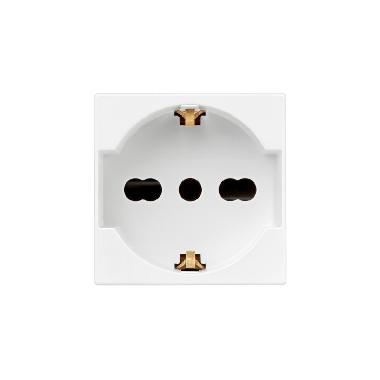 Presa universale P40, 2 moduli, 2P+T 16A-250V, bianco - URMET DOMUS 12100/310-9 product photo Photo 01 3XL