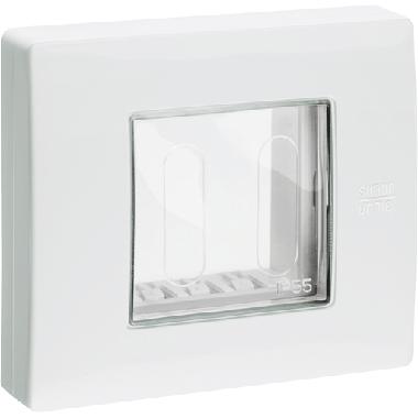 Coperchio protetto, 2 moduli, Bianco Nea, IP55, Nea - URMET DOMUS 12512.BN product photo Photo 02 3XL