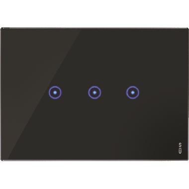 PLACCA S/TOUCH 3 I/P 3M NERO - URMET DOMUS 14033.NR - URMET DOMUS 14033.NR product photo Photo 01 3XL