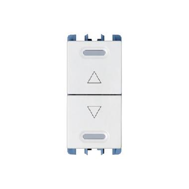 Trasmettitore radio alimentato per centralizzazione tapparella, sistema Radio Power, su pulsante doppio SALITA/DISCESA serie NEA Simon-Urmet - URMET DOMUS 5454816 product photo Photo 01 3XL