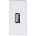 ALIMENTAZIONE 5V DOPPIA USB 2.1A 1 MODULO BIANCO - URMET DOMUS 10330/2.B product photo