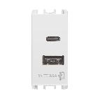 ALIMENTATORE 5V 3A 2X USB B. - URMET DOMUS 10331.B - URMET DOMUS 10331.B product photo