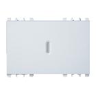 Copritasto illuminabile per interruttore 1P, deviatore 1P, pulsante 1P, 3 moduli, Nea, bianco - URMET DOMUS 10362/3.B product photo