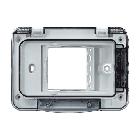 Coperchio protetto IP55 con spina inserita, installazione in scatola 503, Nea, bianco - URMET DOMUS 12515.BN product photo