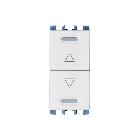 Trasmettitore radio alimentato per centralizzazione tapparella, sistema Radio Power, su pulsante doppio SALITA/DISCESA serie NEA Simon-Urmet - URMET DOMUS 5454816 product photo