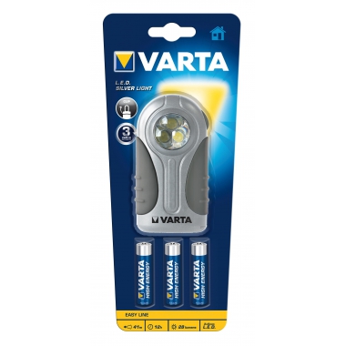 TORCIA SILVER LED LIGHT 3AAA (INCLUSA) - VARTA 16647101421 product photo Photo 01 3XL