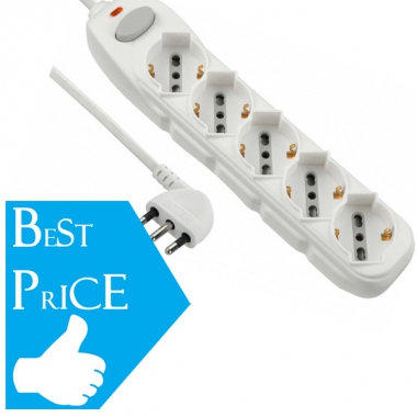 MULTIPRESA , INT.5 PRESE S +NE - VELAMP INDUSTRIES MULTIT-I-S50 product photo Photo 01 3XL