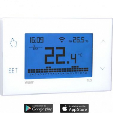 CRONOTERMOSTATO TUO WI-FI TOUCH COLOR BIANCO - VEMER VE772000 product photo Photo 01 3XL