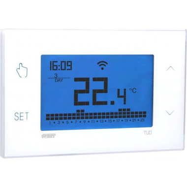 CRONOTERMOSTATO TOUCH COLOR BIANCO TUO WI-FI LITE - VEMER VE785700 product photo Photo 01 3XL