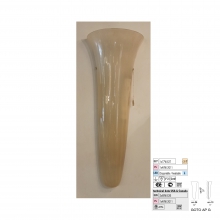 PLAFONIERA GOTO APPLIQUE LAMPADA PARETE GRANDE VETRO ORO FLUO 1 X 40W - VETRERIA VISTOSI APGOTOGSEFL product photo