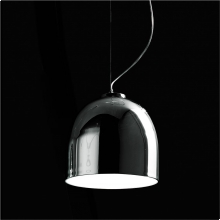 PLAFONIERA ALUM SOSPENSIONE CRISTALLO METALLO E27 - VETRERIA VISTOSI SPALUMMETCR product photo