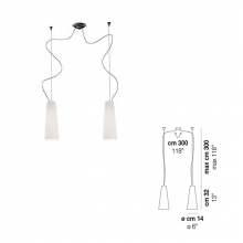 CHEOPE  SOSPE      P D2 TOPAZI - VETRERIA VISTOSI SPCHEOPD2TTRC product photo