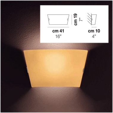 PLAFONIERA ALIKI APPLIQUE MEDIA SALMONE R7S - VETRERIA VISTOSI APALIKIMDSACR product photo Photo 01 3XL