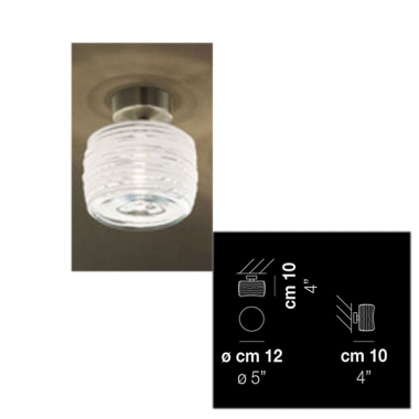 PLAFONIERA DAMASCO FARETTO PARETE SOFFITO CON CRISTALLO LAVORATO IN BIANCO G9 40W - VETRERIA VISTOSI FADAMASCBCNI product photo Photo 01 3XL