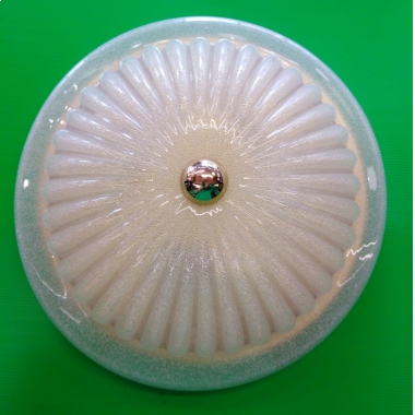 PLAFONIERA VETRO CRISTALLLO BASE ORO DIAMETRO 40CM 3 ATTACCHI E27 - VETRERIA VISTOSI PLVENICCR product photo Photo 01 3XL