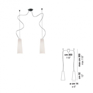 CHEOPE  SOSPE      P D2 TOPAZI - VETRERIA VISTOSI SPCHEOPD2TTRC product photo Photo 01 3XL