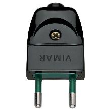 Spine e prese Spina 2P 10A S10 assiale nero - VIMAR 00200 product photo