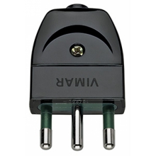 SPINA MOBILE 2P+T 16A S17 ASSIALE NERO - VIMAR 00202 product photo