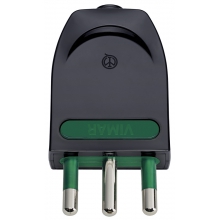 SPINA MOBILE ELETTRICA 2P+T16A ORIENTABILE S17-SPB17 NERO - VIMAR 00204 product photo