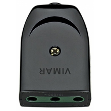 PRESA MOBILE BIPASSO 2P+T 16A P17 ASSIALE NERO - VIMAR 00222 product photo