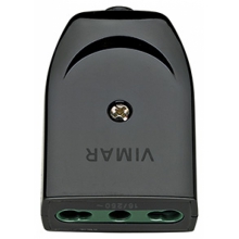 PRESA VOLANTE BIPASSO 2P+T BIPASSO 16A P17/11 ASSIALE NERO - VIMAR 00223 product photo