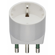 ADATTATORE PRESA SHUKO TEDESCA SPINA GRANDE S17 + P30 BIANCO - VIMAR 00303.B product photo