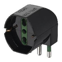 ADATT.90°SFAL.SP.2P+T 16A-PR.2P+T 10/16A NERO - VIMAR 00305 - VIMAR 00305 - VIMAR 00305 product photo