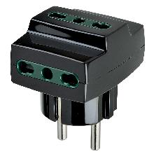 Spine e prese Adattatore mult. S31+3P17/11 nero - VIMAR 00324 product photo