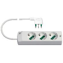 PRESA MULT. 3P30+S17 90° BIANCO - VIMAR 00413.CC.B - VIMAR 00413.CC.B product photo