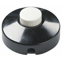 INTERRUTTORE A PEDALE 1P 32A NERO TASTO BIANCO TONDO - VIMAR 00680 product photo