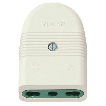 Spine e prese Presa 2P+T 16A P17/11 assiale bianco - VIMAR 01029.B product photo