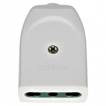 PRESA VOLANTE NOVA 2X10T  BIANCO - VIMAR 01053.B product photo