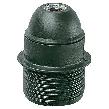 PORTALAMPADA E27 RACC.M10X1 PARZ.FILETT.NERO - VIMAR 02104 - VIMAR 02104 product photo