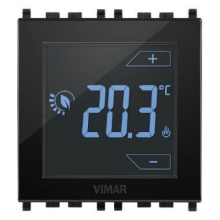 TERMOSTATO TOUCH 2M 120-230V NERO - VIMAR 02950 product photo